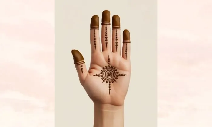 Simple Mandala Mehendi Design for Kids Simple Mandala Mehendi Design for Kids