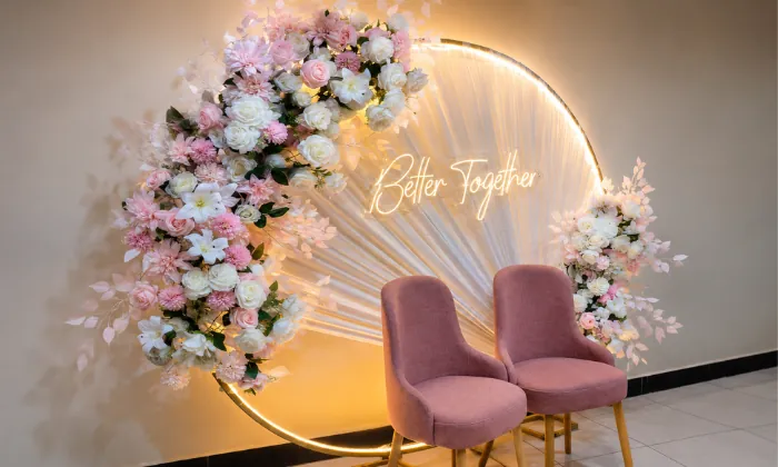 Floral Ring Photo Booth Floral Ring Photo Booth