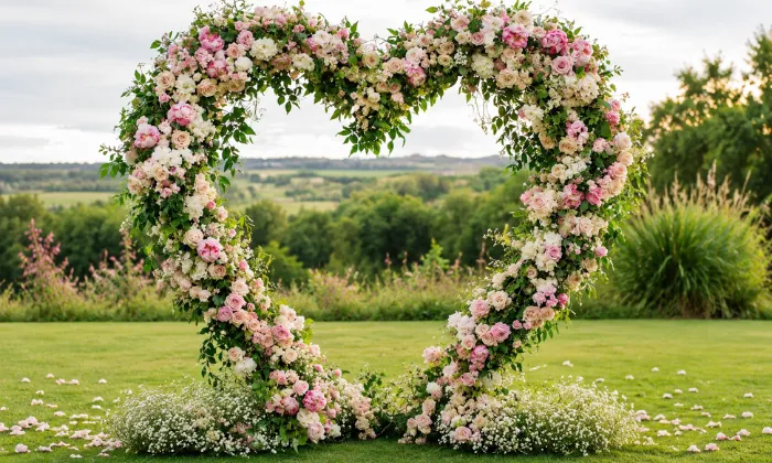 Heart Shaped Floral Wall Decor Heart Shaped Floral Wall Decor