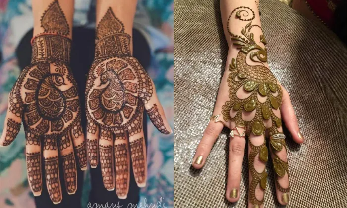 Bold Peacock Mehendi