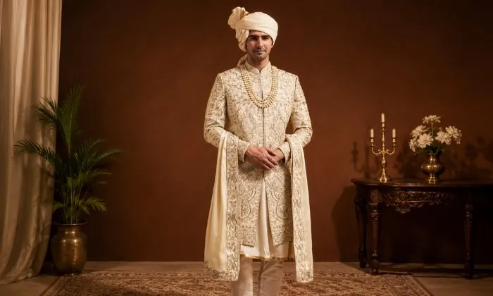 Dori Moti Work Sherwani