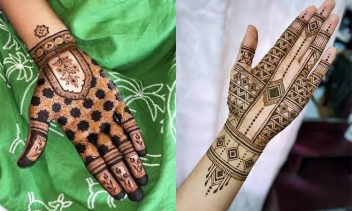 Geometric Mehendi Design