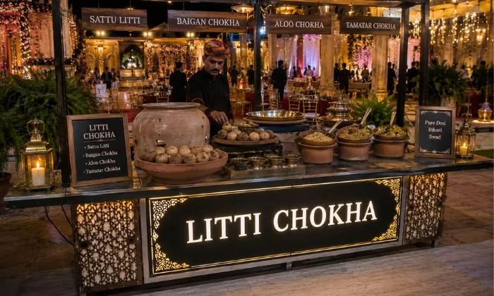 Litti Chokha Counter