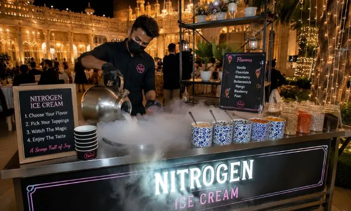 Nitrogen Ice Cream Counter