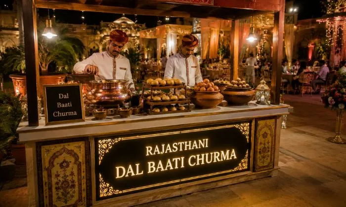 Rajasthani Dal Baati Churma Counter