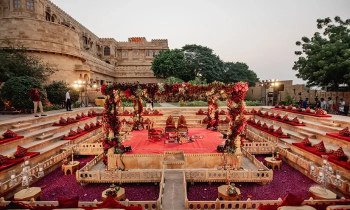 Suryagarh Jaiselmer Steepwell Pheras Setting Suryagarh Jaiselmer Steepwell Pheras Setting