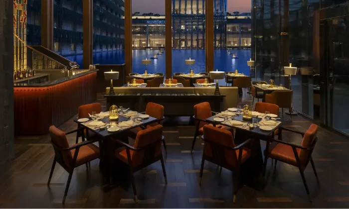 The Oberoi dining area