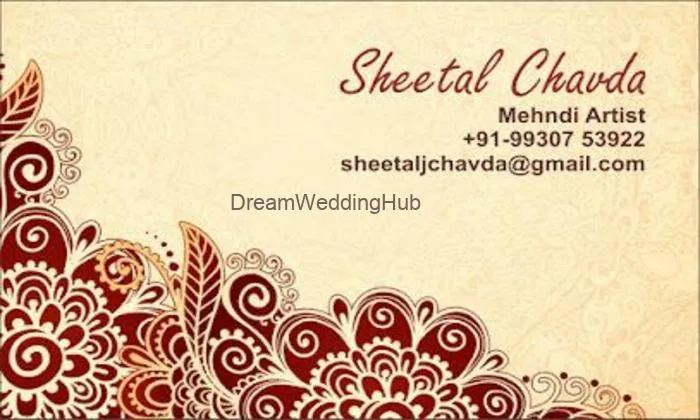 Bridal Mehndi Artist - Sheetal Chavda Mehndi Designer