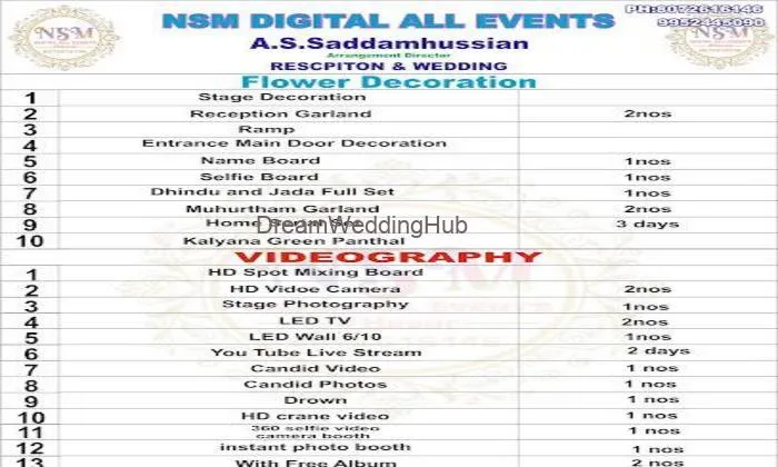 NSM DIGITAL All EVENT'S