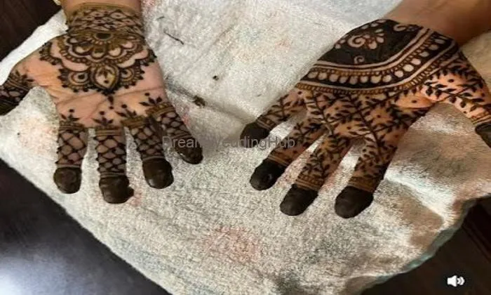 Sparkling Mehandi And Saree Prepleating Sparkling Mehandi And Saree Prepleating