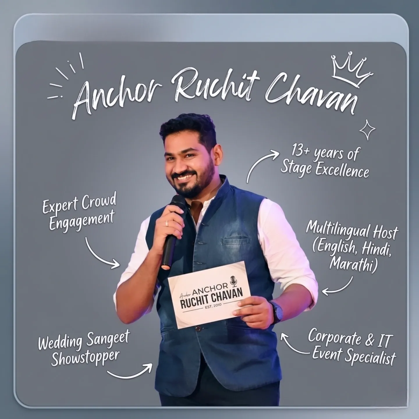 Wedding Anchor portfolio by Anchor Ruchit Chavan in Pune - Photo 3 Wedding Anchor portfolio by Anchor Ruchit Chavan in Pune - Photo 3