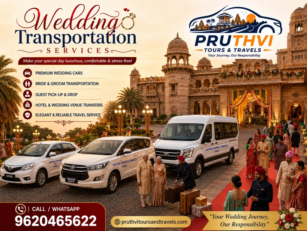 Wedding Car Rental portfolio by Pruthvi Tours & Travels in Hubli - Photo 1